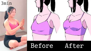 LIFT and FIRM your BREASTS! workout while sitting  - 3 min