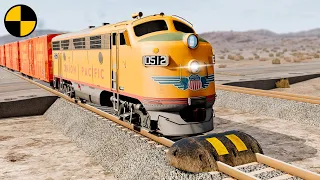 Trains vs Speed Bump 😱 BeamNG.Drive