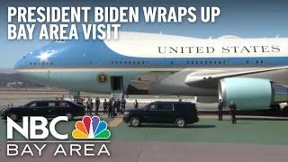 President Biden departs after 3-day Bay Area visit