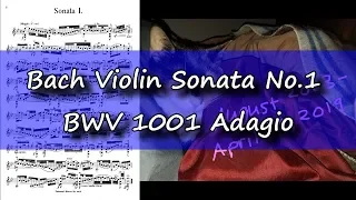 Bach Violin Sonata No. 1 BWV 1001 Adagio