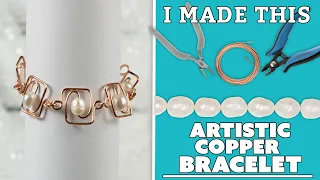 Artistic & Antiqued: Making a Copper and Pearl Bracelet | I Made This