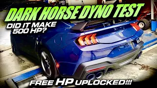 Dyno Test: 2024 Mustang Dark Horse | Why Ford Used a Dual-Throttle Intake & What's the Real Power?