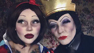 dead snow white & evil queen / makeup with my mama