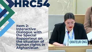 #HRC54: "Taliban have time and again proven that they are against women"