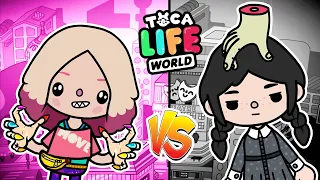 ALL BLACK and PINK ITEMS in Toca Boca about Wednesday Addams 🖤 Toca Life World Collection