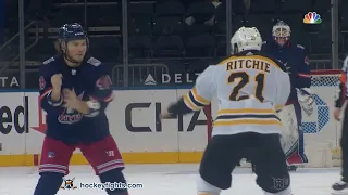 Nick Ritchie vs Brendan Lemieux Feb 28, 2021