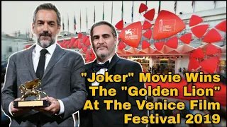 Joker Movie Wins The Golden Lion At The Venice Film Festival / Todd Phillips's speech #JokerMovie