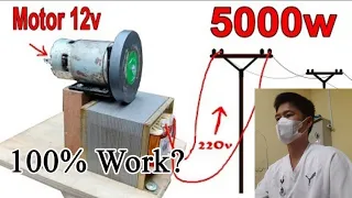 Real or Fake? #how to turn an iron inverter into a high power generator
