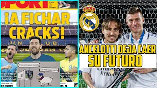 ANCELOTTI INSINÚA QUE MODRIC Y KROOS SIGUEN Y LAPORTA LES VA A FICHAR A MESSI, BERNARDO SILVA Y MÁS