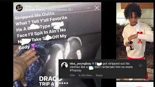 Nba Youngboy React To Lil Rye Getting Caught Lacking In The Mall