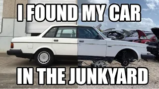 I found my Volvo 240 in the junkyard :(