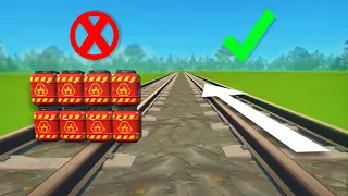 Building Trains That Can Switch Tracks and Avoid Obstacles! - Scrap Mechanic Gameplay