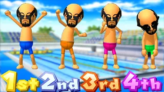 Wii Party U Minigames - Wolverine Vs Daisuke Vs Jianjun Vs William (Master COM)