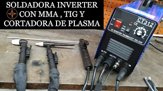 SOLDADOR INVERTER CON TIG MMA Y CORTE DE PLASMA , 3 EN 1 ,  CT312 / GINESSOT