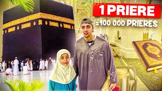 PREMIÈRE FOIS A LA MOSQUÉE DE LA KAABA A LA MECQUE 🕋😄 ( 1 prière = 100 000 prières ramadan VLOG