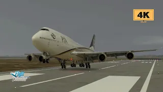 747 landing at Jinnah International