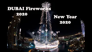 Burj khalifa New Year fireworks 2020 DUBAI [HQ HD 1080p]