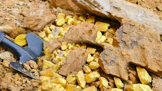 Gold Rush! Digging for Treasure worth millions from Huge Nuggets of Gold, gold panning.