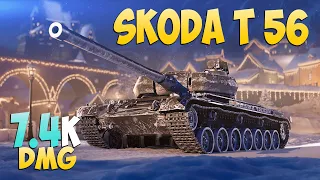 Skoda T 56 - 5 Kills 7.4K DMG - Irreproachable! - World Of Tanks