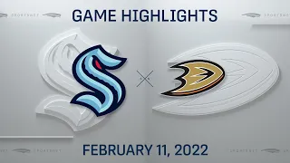 NHL Highlights | Kraken vs. Ducks - Feb. 11, 2022