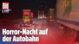 🔴 Horror-Nacht bei eisiger Kälte: Fahrer im eigenen Auto gefangen | BILD Live