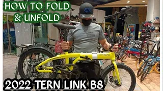 HOW TO FOLD & UNFOLD 2022 TERN LINK B8 FOLDING BIKE