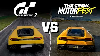 Gran Turismo 7 vs The Crew Motorfest | Lamborghini Huracán '15 | Sound & Graphics Comparison