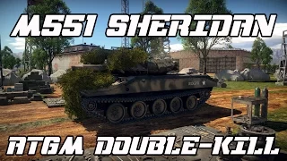 ATGM Double-kill - M551 Sheridan War Thunder Gameplay (Ace Match)