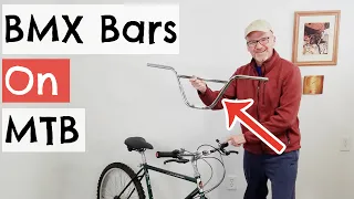 BMX Handlebars on a Mountain Bike