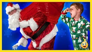 Santa Claus Christmas Story! Santa Brings Presents & Toys in Fun Family Holiday Toy Video for Kids