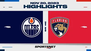 NHL Highlights | Oilers vs. Panthers - November 20, 2023