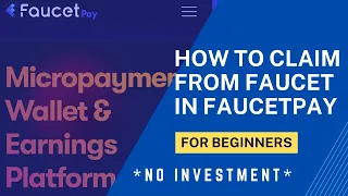 How to Claim Faucetpay Faucets Tutorial for Beginners, Earn Free BTC Every 10 Minutes