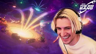 xQc Reacts to Fortnite *BIG BANG* Event! (Eminem)