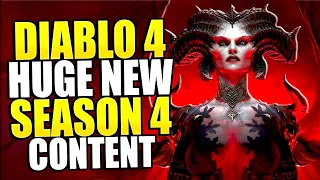 Diablo 4 HUGE New Season 4 Reworks and Content