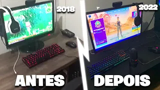 A EVOLUÇÃO DO MEU SETUP GAMER! *4 ANOS*