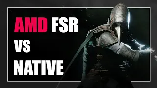 AMD FSR versus NATIVE | Thymesia gameplay | RX 580 8GB