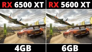 RX 6500 XT VS RX 5600 XT - BENCHMARK TEST IN 15 GAMES