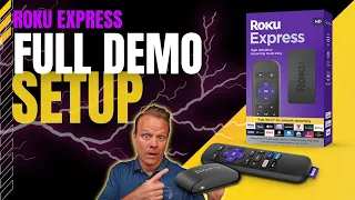 Roku Express (New, 2022) HD Streaming Device - FULL SETUP DEMO