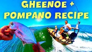 GHEENOE LT25 + POMPANO RECIPES (indian river lagoon)