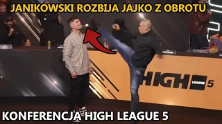 JANIKOWSKI ROZBIJA JAJKO Z OBROTU [KONFERENCJA HIGH LEAGUE 5]