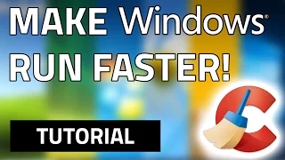 How To Make Your Computer Run Faster For Free! Windows XP/Vista/7/8/8.1/10