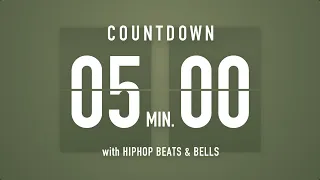 5 Minutes Countdown Timer Flip clock 🎵 / +HIP HOP BEATS