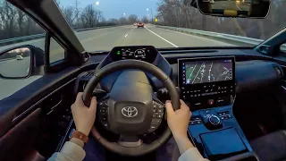 2023 Toyota bZ4x Limited - POV Night Drive (Binaural Audio)