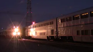 CN 100, 3225, meets Amtrak 392