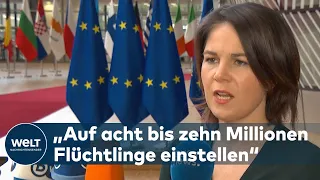 FLUCHT AUS DER UKRAINE: Annalena Baerbock will Logistikdrehkreuze für schnelle Verteilung aufbauen