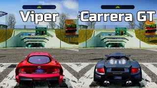 NFS Most Wanted: Dodge Viper SRT vs Porsche Carrera GT - Drag Race