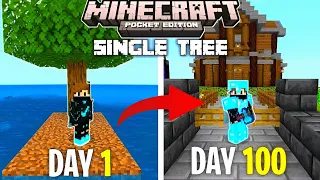 I Survived 100 days in Minecraft pocket Edition malyalam | Single tree | 𝗔𝘀𝘁𝗿𝗼𝗕𝗼𝘆 |