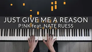 Just Give Me A Reason - P!nk feat. Nate Ruess | Tutorial of my Piano Cover