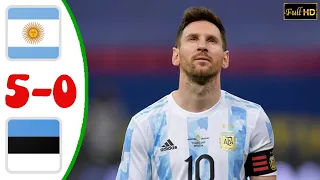 Argentina vs Estonia 5−0 - Extеndеd Hіghlіghts & All Gоals 2022 HD (Messi Goals)