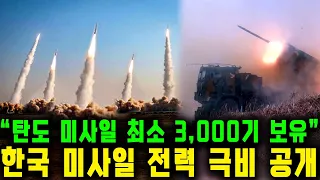 韓, "탄도미사일 3,000기 보유" 베일에 가려져있던 진실 공개